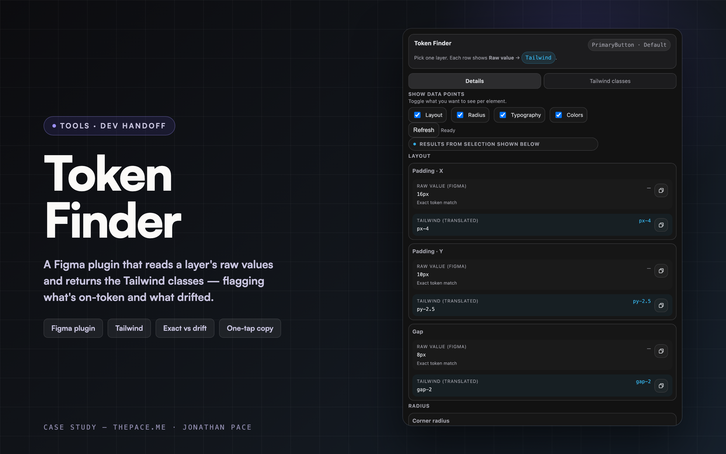 Token Finder — final showcase